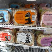 takeaway sandwiches, burritos, etc. at Food Fight Vegan Grocery - Stark in Portland