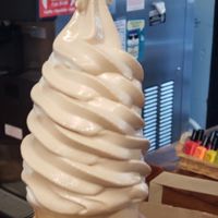 Chocolate vanilla swirl cone! at Food Fight Vegan Grocery - Stark in Portland