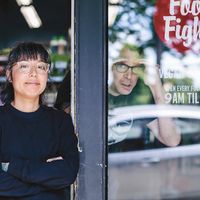 Friendly staff! at Food Fight Vegan Grocery - Stark in Portland