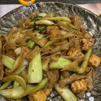 Vegan pad see ew  at Les Amis Asia Dinner in Geneva