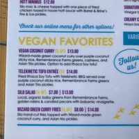 Menu at Silo Food Truck in Ithaca
