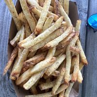 Salt & pepper fries  at Silo Food Truck in Ithaca