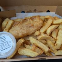 Vegan Fillet, Vegan Tartar & Chips (£9.70) at Lighthouse Fisheries of Flamborough in Bridlington