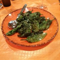 Pimientos de padrón at Tasca Restaurante El Carraca in La Gomera