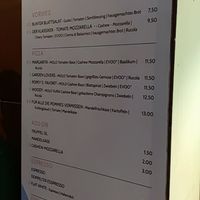Menu at MOLO in Hannover