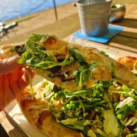 Bite of Woody Pizza 🤤 at MOLO in Hannover