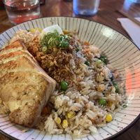 Tofu Jasmin rice dish  at Nood in Lisbon