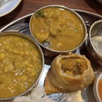 inside of the samosa  at Jyoti in Sapporo