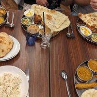 Sets and chana masala with their special rice at Jyoti in Sapporo
