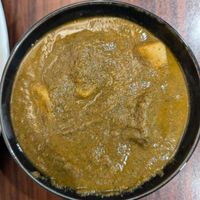 Spinach and potato at Jyoti in Sapporo