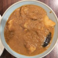 Aubergine and potato at Jyoti in Sapporo