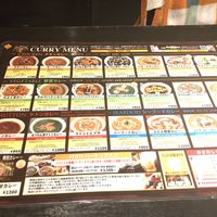 curry menu  at Jyoti in Sapporo