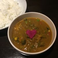 Vegetable curry lunch set at Jyoti in Sapporo