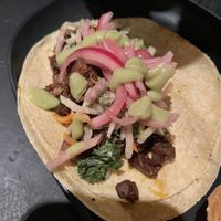 Jackfruit  tacos   at Vegan A.F. in Brattleboro