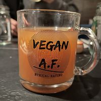 Hot cider!!   at Vegan A.F. in Brattleboro