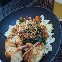 Kale and butternut Pasta at Vegan A.F. in Brattleboro