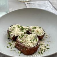 Garlic Parmesan Sweet Potato Rounds  at Vegan A.F. in Brattleboro