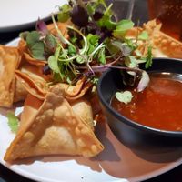Tofu Rangoons at Vegan A.F. in Brattleboro