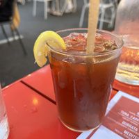 Ice tea   at Sag Pizza in Sag Harbor
