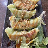 Veggie dumplings   at Alley Cat in Airlie Beach