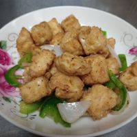 salt and pepper Tofu at Cafe Asian in Katy
