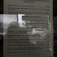 Lunch menu   at Paysanne in Woodend