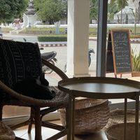   at The Happy Cat - Veggie Cafe-Restaurant in Luang Prabang