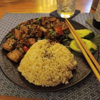 Stir-fry the system at The Happy Cat - Veggie Cafe-Restaurant in Luang Prabang