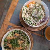 Eaethy mushroom bowl, Slay all day bowl at The Happy Cat - Veggie Cafe-Restaurant in Luang Prabang