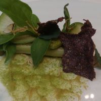 Vegan Black Salsify Dish at TIAN Restaurant in Vienna