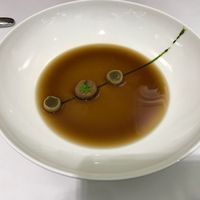 Chestnut soup at TIAN Restaurant in Vienna