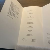 Menü  at TIAN Restaurant in Vienna