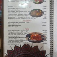 Menu not clear, all are non vegetarian! at 24 Restaurant  in Sapa