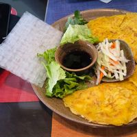 Vegetarian pancake at 24 Restaurant  in Sapa