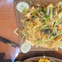 Noodle vegetable and tofu at 24 Restaurant  in Sapa