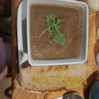 Vegan mushroom and miso soup at Rookery Lane Food And Lodging in Kenmare
