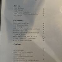 Carta  at Hostería El Cruce in Cabezon De La Sal