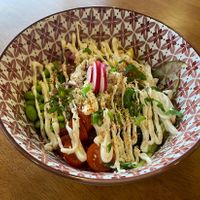 Poke vegano  at Hostería El Cruce in Cabezon De La Sal