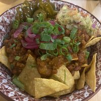 Nachos veganos  at Hostería El Cruce in Cabezon De La Sal