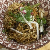 Noodles veganos  at Hostería El Cruce in Cabezon De La Sal