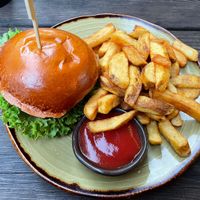 Vegan burger  at Cowboys Burger Saloon in Koblenz