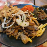 Vegan gyros at Panorama in Lefkada