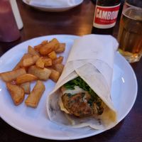 Falafel gyros #Veganuary at Elia Greek Kitchen Bassac Lane in Phnom Penh