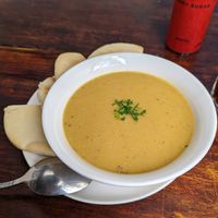 Lentil soup at Elia Greek Kitchen Bassac Lane in Phnom Penh