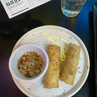 Spring rolls  at Four Wise Monkeys in Bristol