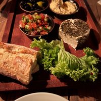 Vegan cheese board at Gordon's Wine Bar in London