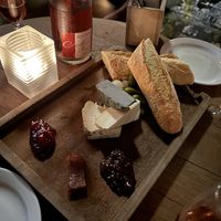 Vegan cheese board  at Gordon's Wine Bar in London