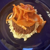 Vegan meatloaf   at El Plaza in Vieques