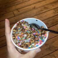 Vegan vanilla with sprinkles and pecans  at The Salty Dog in Hilton Head Island