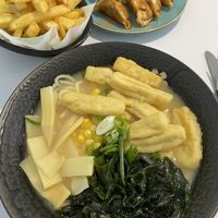 Puff tofu ramen  at Déjà Brew in Egremont